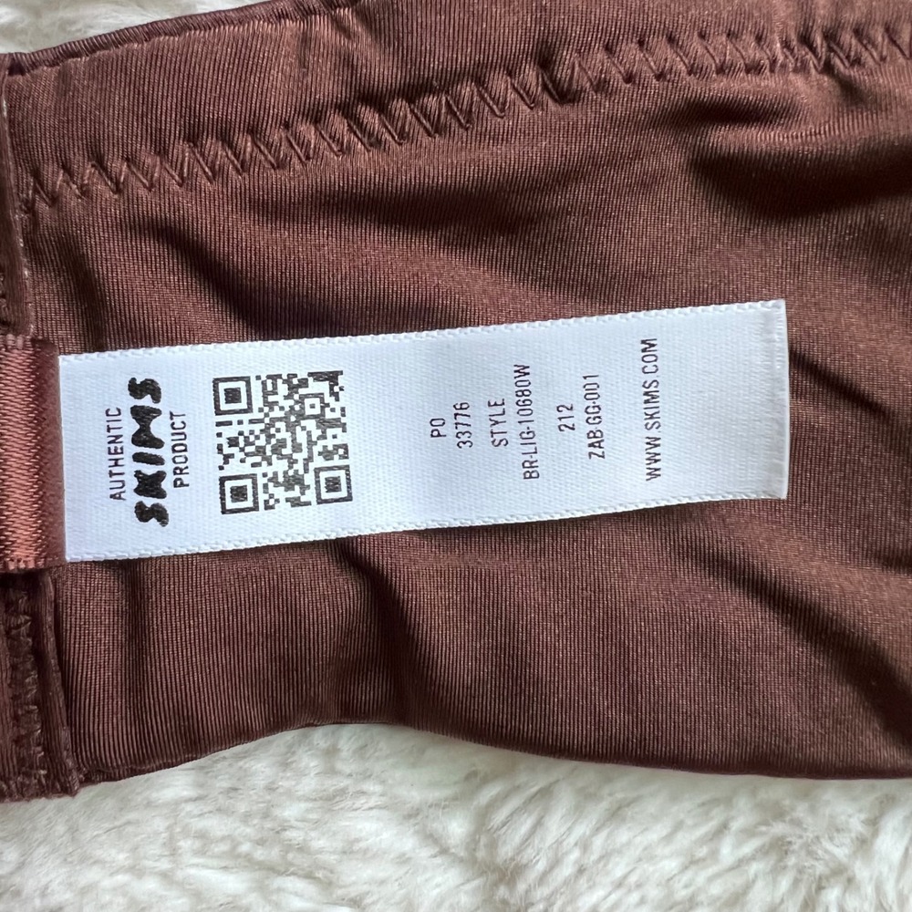 SKIMS Women's Wireless Form T-Shirt Bra Cocoa Brown Size 34H BR-LIG-10680W NEW - Picture 8 of 10